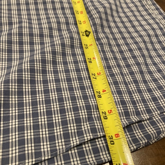 Stafford Blue/Grey and White Men's Button up shirt 17-1/2 | 34/35 - Picture 6 of 6